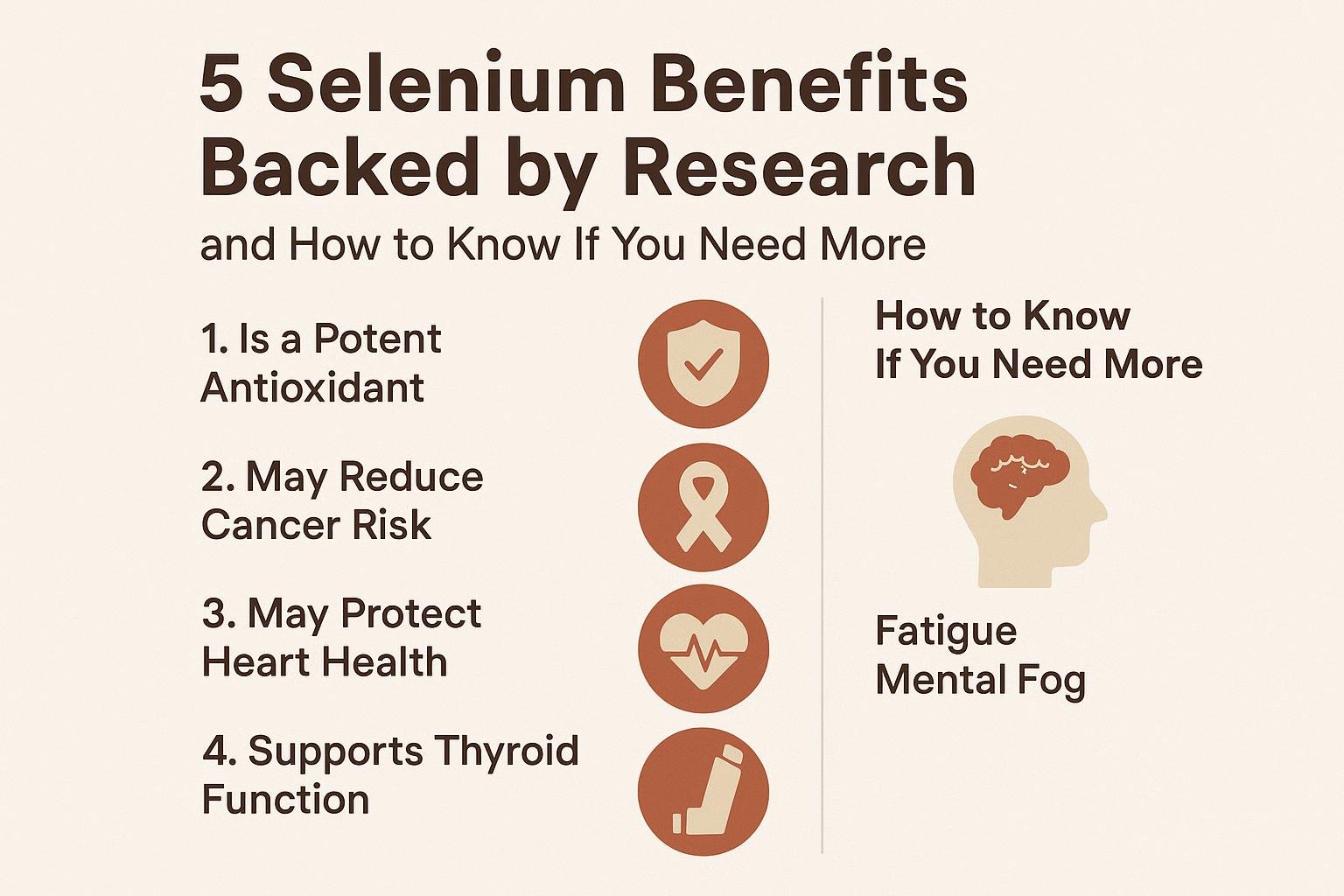 5 Selenium Benefits Backed by Research and How to Know If You Need More Dcnannbpuc