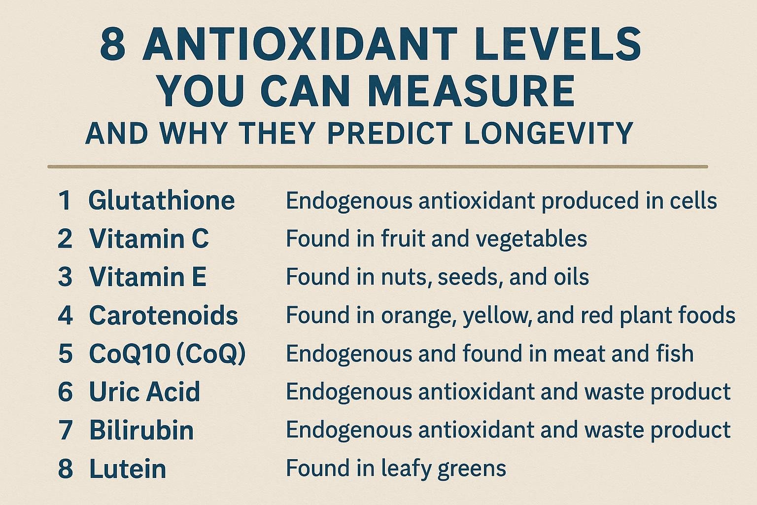 8 Antioxidant Levels You Can Measure and Why They Predict Longevity Obkmcxrgdq