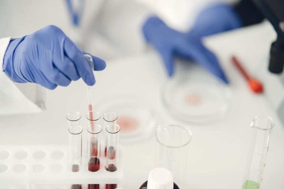 Hair Mineral Analysis vs Blood Serum Testing: Which Method Is More Accurate a scientist using pipette for chemical analysis in a laborat