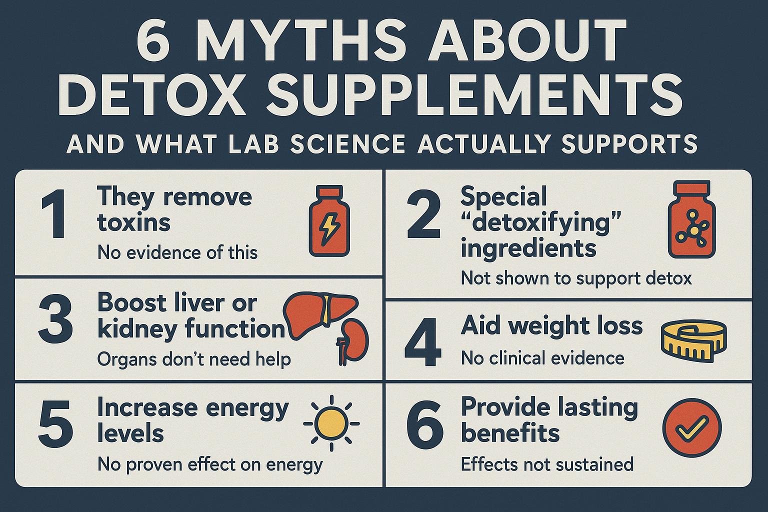 6 Myths About Detox Supplements and What Lab Science Actually Supports Natural Ingredients