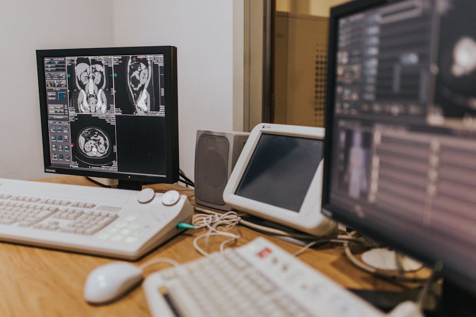 Micronutrient Panel Testing: When to Order a Comprehensive Nutrient Assessment medical imaging setup with mri scans on multiple screens in